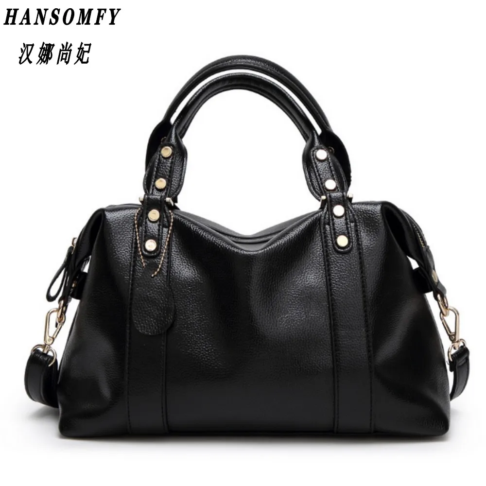 

100% Genuine leather Women handbag 2018 New The trend of all-match Fashion Handbag Shoulder Messenger Handbag