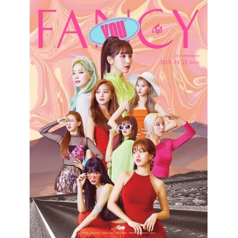 

N1892 Twice [Fancy You] Album Cd Card Book Preorder Wall Sticker Silk Fabric Poster Art Indoor Decor Bright