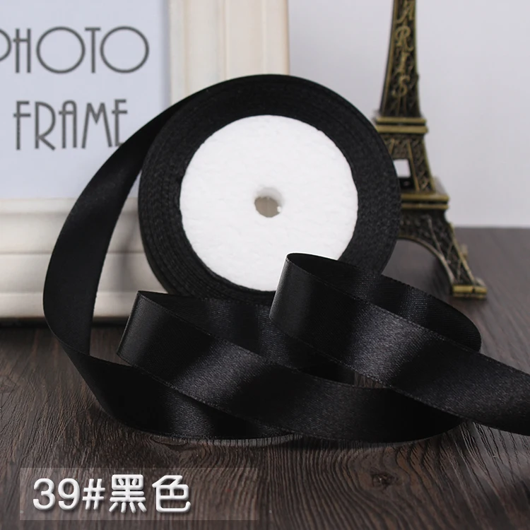 Атласная лента 25 ярдов 20 мм для украшения свадебной вечеринки|20mm satin ribbon|25 yardsatin