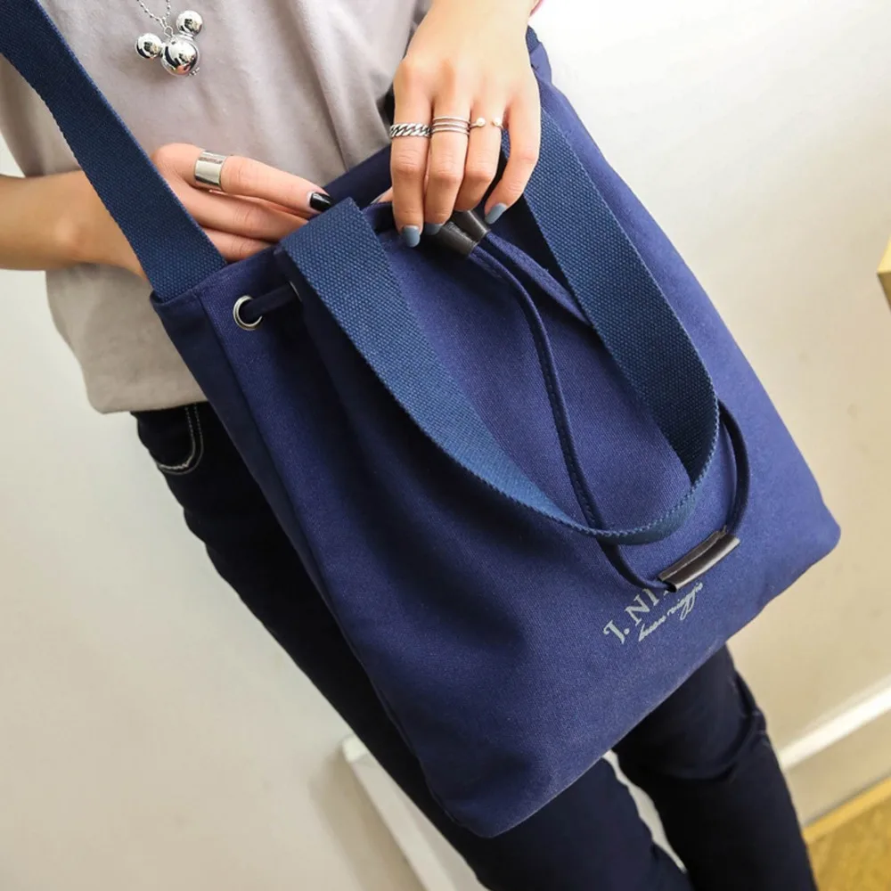  2017 New Korean Style Canvas Handbag Women's Shoulder Bag Fashion Casual Bags Designer High Quality Large Capacity Handbags 