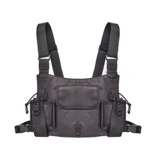 Нагрудный Жилет для радио, нагрудный ремень, нагрудный карман, поясная сумка, двухсторонний держатель для радио, спасательный, походный