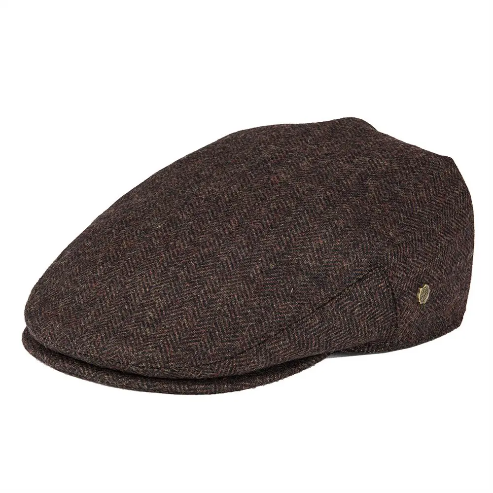 VOBOOM Wool Tweed Herringbone Flat Cap Newsboy Caps Boina Men Women Beret Classic Cabbie Driver Hat Golf Hunting Ivy Hats 200