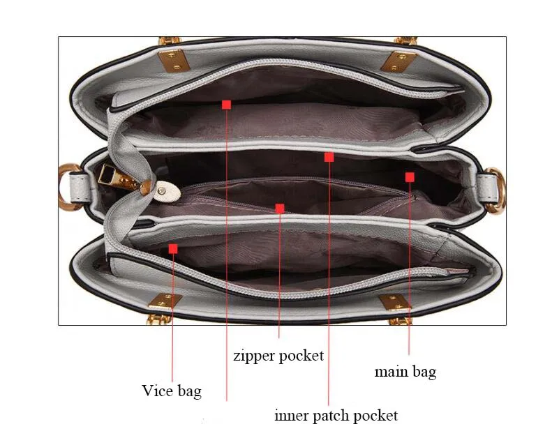 2018 New fashion color matching handbags wild medium large capacity ladies shopping office female Messenger bag shoulder bag     (22)