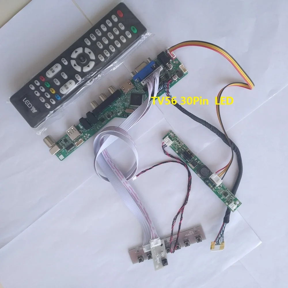 

kit for LM240WU8-SLA2 LED LVDS TV AV USB LCD DIY CVBS Panel Screen Controller board 30pin 24" 1920X1200 VGA HDMI