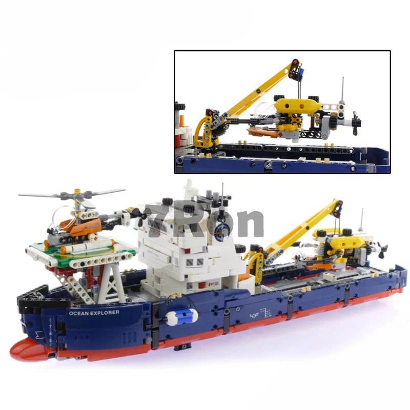 Models building toy 20034 1347pcs Searching Ship Set Building Blocks Compatible with lego Technic Series 42064 toys & hobbies