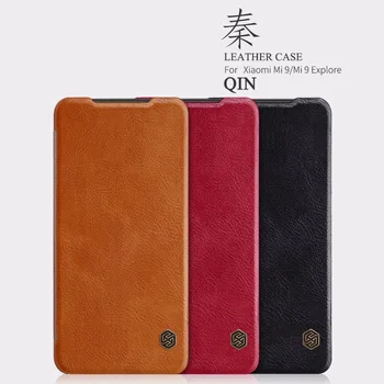 

leather case for xiaomi mi 9 /mi9 Explore Nillkin QIN Protective flip Cover Case for xiao mi 9 and mi9 Explore