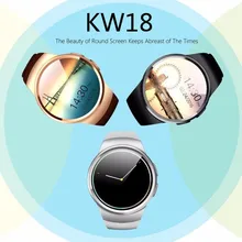 New KingWear KW18 Bluetooth Smart Watch Phone Full Screen Support SIM TF Card Smartwatch Heart Rate for apple IOS huawei Android