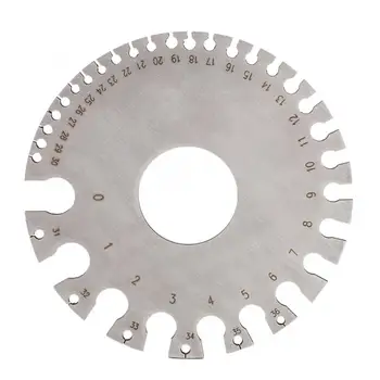 

Metal Round Wire Thickness Meter Tester Ruler Portable Welding Gauge Diameter Practical Measuring Tool Jewelry Making Tools