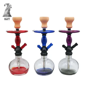 

SY New Arrival Glass Hookah Set Narguile A Full Set Of Chicha Smoking Tool With Silicone Hose Complete Set Shisha Accessories