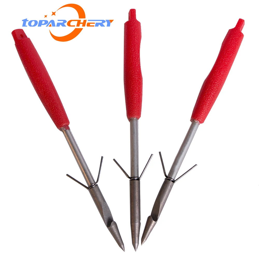 5pcs/lot Stainless Archery Hunting Slingshot Fishing Bow Catapult Sling