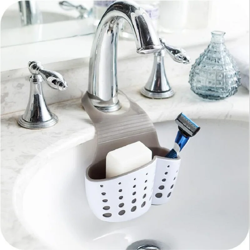 

Useful Suction Cup Sink Shelf Soap Sponge Drain Rack Kitchen Sucker Storage Tool
