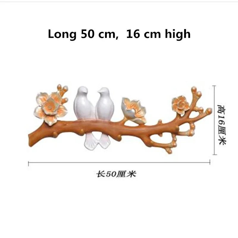 Красивые птичьи подвесные поделки, креативные настенные украшения, новогодние украшения, можно повесить одежду и шапк - Цвет: B
