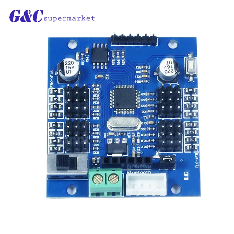 

STM32 32-bit 16Channel Steering Control Board PWM TTL serial port Controller