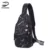 Fengdong nuevo pecho masculino impresión triángulo cuerpo impermeable bolsas para hombres bolso de pecho mochila 28*6*17 cm