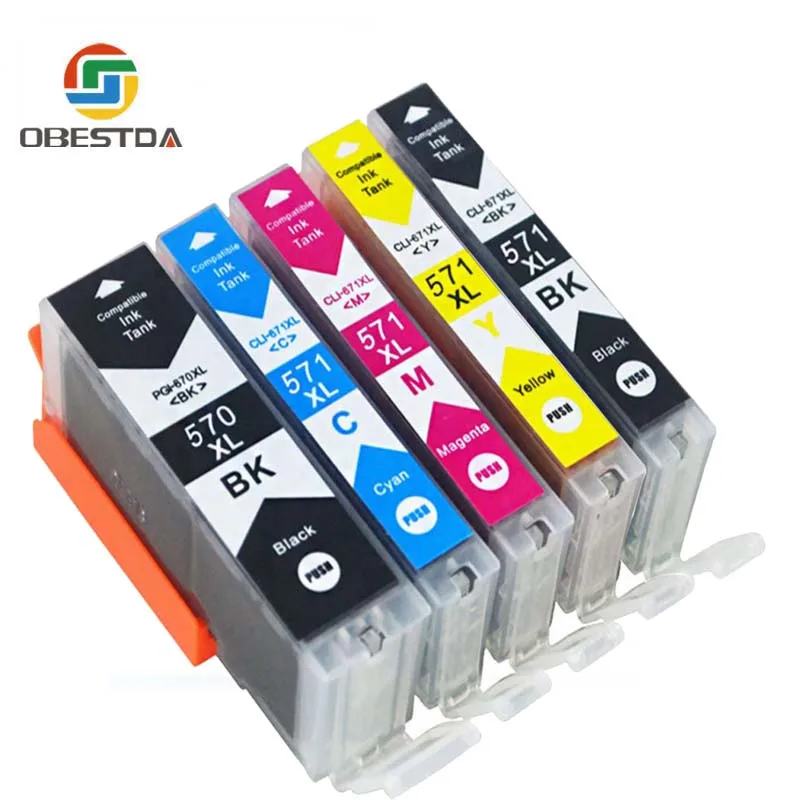Compitalbe for Canon PGI 570 CLI 571 XL Ink Cartridge For canon Pixma MG5750 MG5751 MG5752