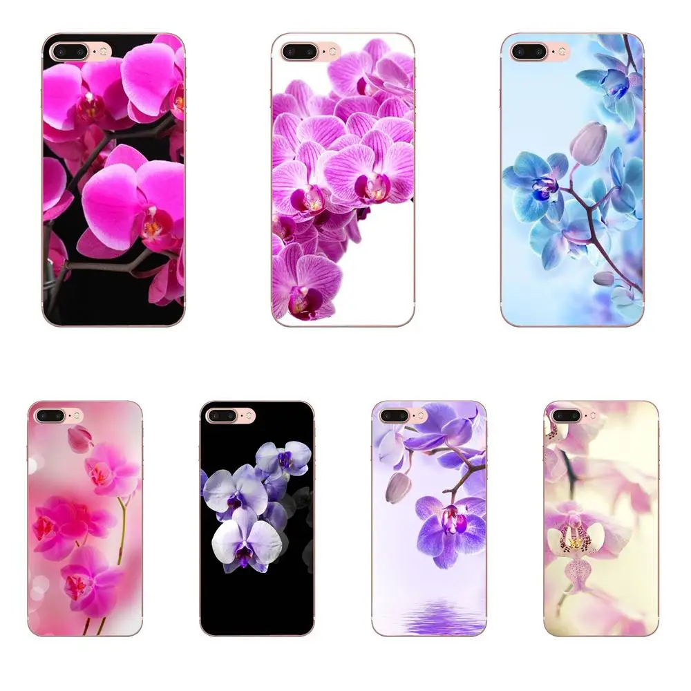 Цветы орхидеи Coqeu для Huawei P7 Honor 4C 5A 5C 5X 6 6C 6A 6X 7 7X 8 9 V8 V10 Y3II Y5II G8 Play Lite мягкие чехлы