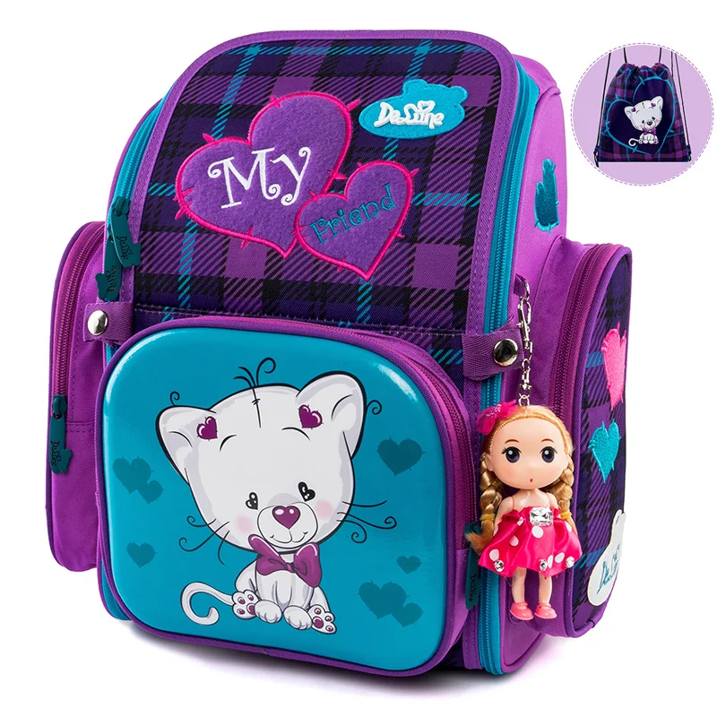 

Brand New Children School Backpack For Girls Boys Cartoon Pattern School Bags Orthopedic Backpacks Mochila Infantil Grade 1-5