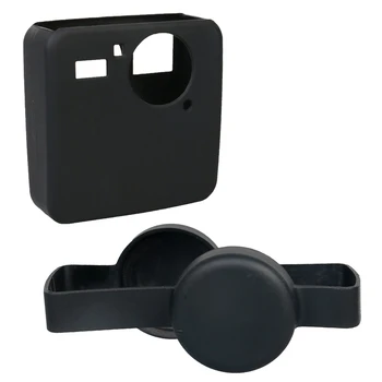 

2in1 Silicone Protective Case Skin Cover + Lens Cap for GoPro Fusion 360-degree Camera