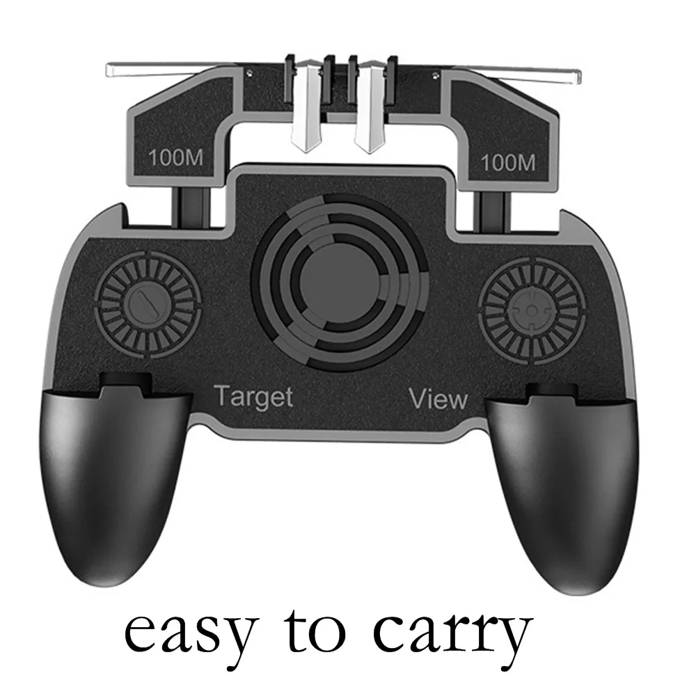 

K20 L1 R1 Trigger Game Shooter Controller PUBG Mobile Gamepad Joystick for IPhone Android Phone Mobile Gaming Gamepad with Fan