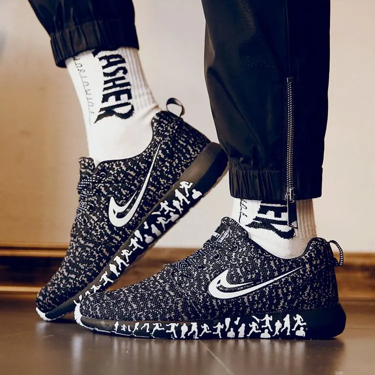 

New Men Summer Sneakers Mesh Shoes Lac-up Mens Shoes Comfortable Breathable Male Vulcanized Shoes Designer Sneakers Men