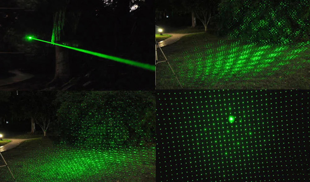 Зеленая лазерная указка ручка Регулируемая Масштабируемая фокусировка сжигание лазер 303 532 нм непрерывная линия от 500 до 10000 метров Лазерный диапазон