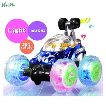 

2019 New Front Wheels Rotate 360 Degrees Remote Control Cars With Light And Music Easy Rc Cars For Little Boys 14cm All Mini