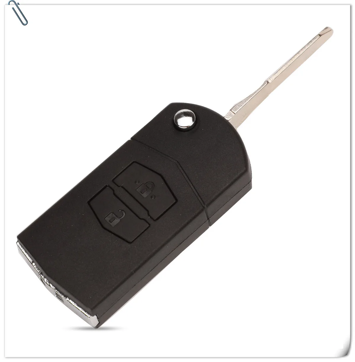 Keyforkess nuovo aggiornamento 2 pulsanti Car Remote Flip Keyless Entry Shell per Mazda 2 3 6 323 626 Fob Control Key Case sostituzione 9 Keyforkess nuovo aggiornamento 2 pulsanti Car Remote Flip Keyless Entry Shell per Mazda 2 3 6 323 626 Fob Control Key Case sostituzione -