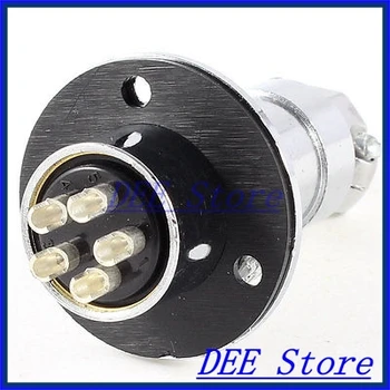 

Flange Mounting Aviation Connector Plug Adapter 19mm Diameter GX20 5 Pin