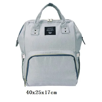 Модная сумка для подгузников для мам, брендовая Большая вместительная детская сумка, рюкзак для путешествий, дизайнерская сумка для ухода за ребенком - Цвет: 4
