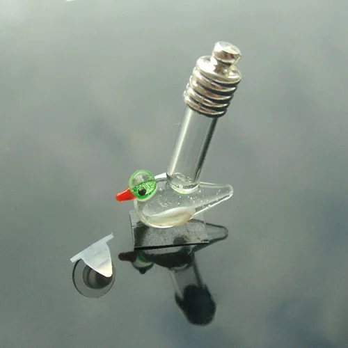 

6MM Bird With Metal Cap DIY wishing bottles Write On Rice Glass Vials For Rice Jewelry glass vial pendant