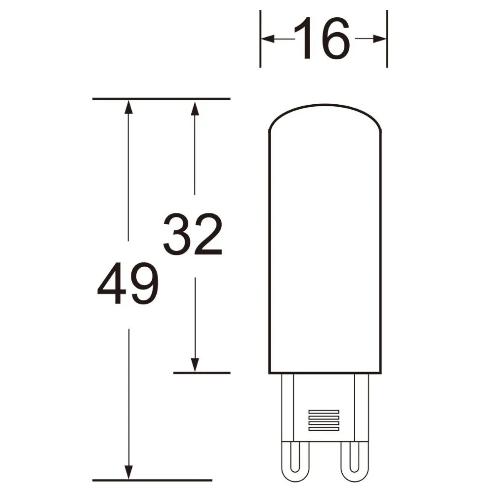 HRSOD 5 шт. G9 4 Вт 48 SMD 2835 450 LM теплый белый/холодный белый Кукуруза лампы(AC 110 V/220 V