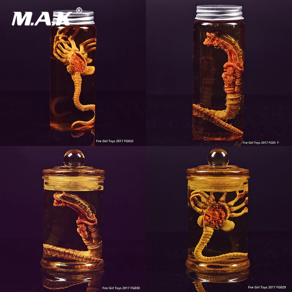 

1/6 Solider Scene Accessory FG029/FG030/FG031/FG032 Predator Alien Larva Face Bug Culture Tank Set Model Toys for 12'' Figure