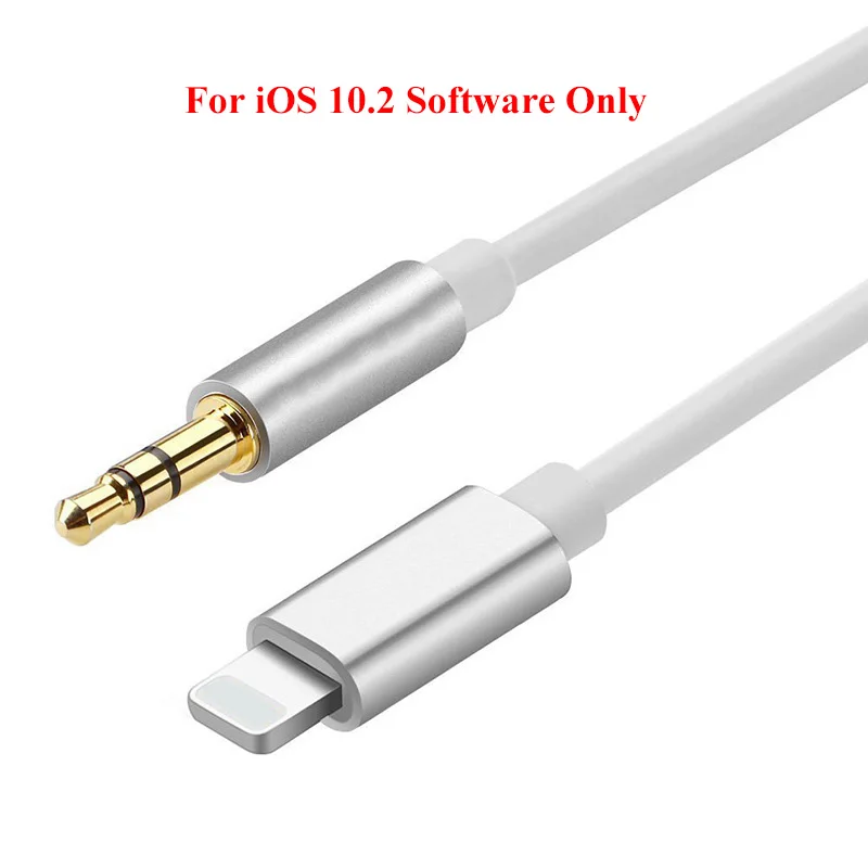 

1 M Car Audio Cable for Lightning to 3.5mm Speaker Headphones Wire Olny for IOS 10.2 System iPhone 5 5s 6 6s 7 Plus AUX Cable