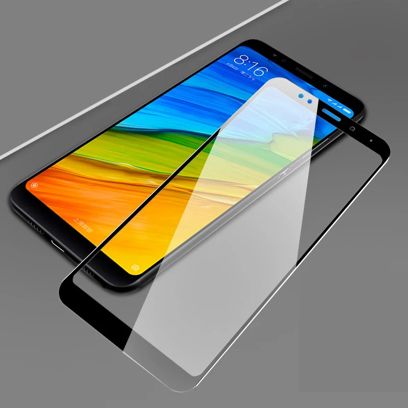 3D закаленное стекло для Xiaomi Redmi 5 полное покрытие 9H защитная пленка