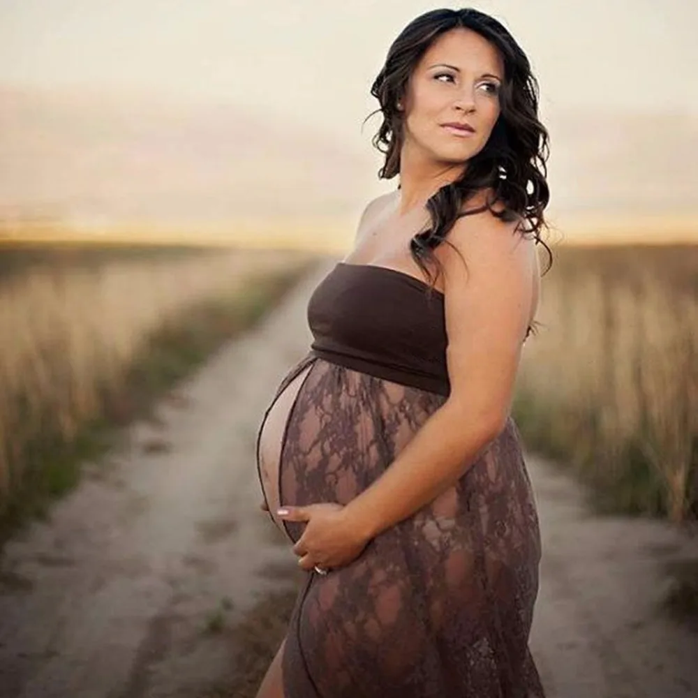 Puseky Материнство платье для фотосъемки с открытыми плечами Макси платье фотографии реквизит без рукавов стрейч платья для беременных