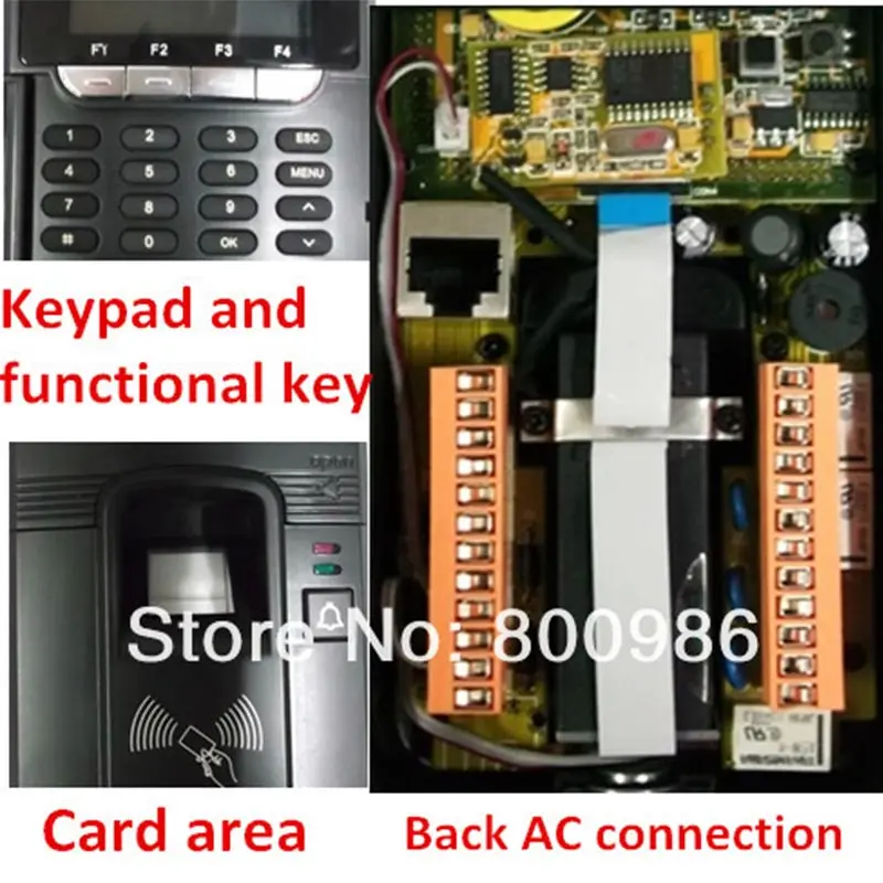 Hfsecurity цифровой электрический RFID считыватель палец сканер штрих-код Системы отпечатков пальцев дверь контроля доступа Замок Системы