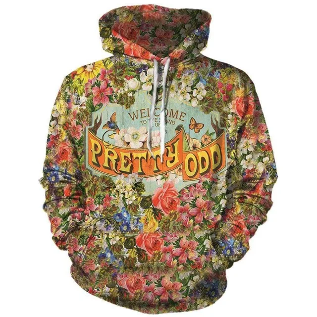 2019 New Fashion Funny Panic Hoodies Vintage flower At The Disco Yellow  patterns Printed 3d Men Women Hoody tracksuit