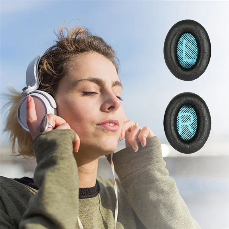 1 пара сменных амбушюр подушка для Bose quietkomento Qc 2 15 25 35 Qc2 Qc15 Qc25 Qc35 Soundlink Soundtrue Ae Ii Ae2