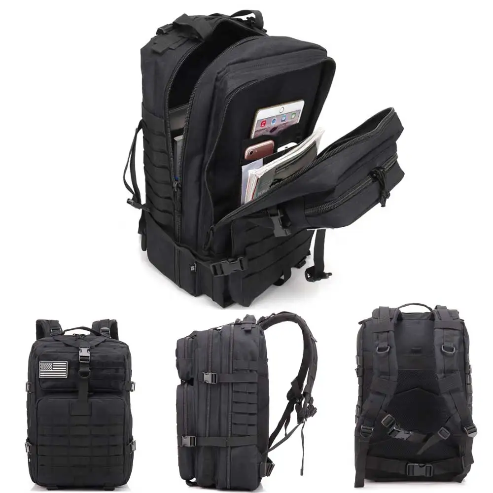

50L Tactical Backpack Men Army Military 3P Softback Outdoor Waterproof Sport Hiking Rucksacks Hunting Travel Camping Bags