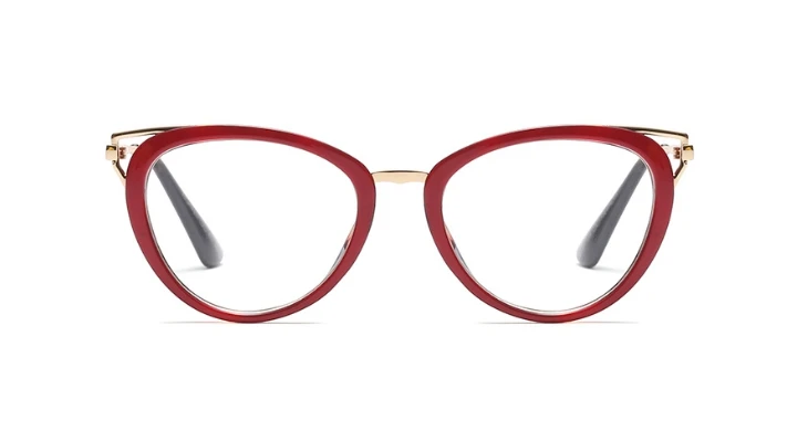 Женские очки с кошачьими глазами, трендовая стильная овальная оптическая мода, компьютерные очки 45661