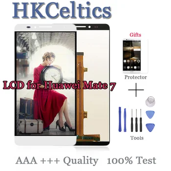 

For Huawei Mate 7 LCD Display and Touch Screen Assembly With Frame Repair Part Accessories for HUAWEI mate7 lcd +free Tools