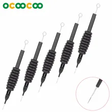 5 шт) интегрированная посылка одноразовая игла+ ручка трубка 5RL-серебро+ черный(5 шт