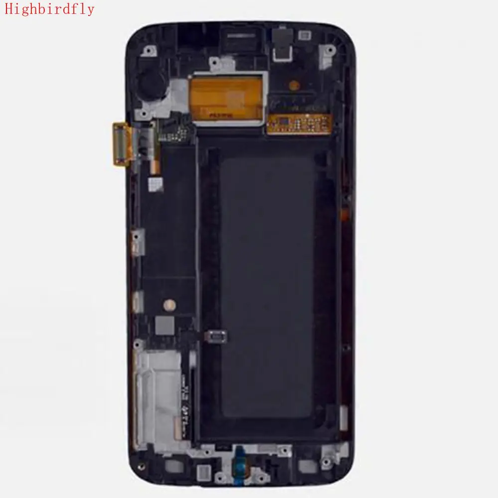 

Highbirdfly For Samsung Galaxy S6 Edge SM-G925F G925F Lcd Screen+display+Touch Glass Frame Assembly Replacement Amoled
