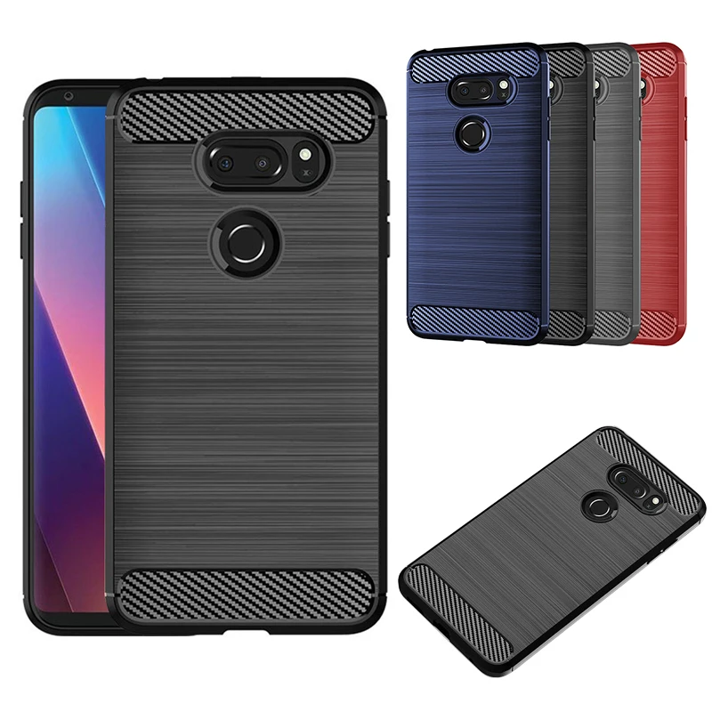 Чехол для LG V30 мобильный телефон чехол из матового углеродного волокна