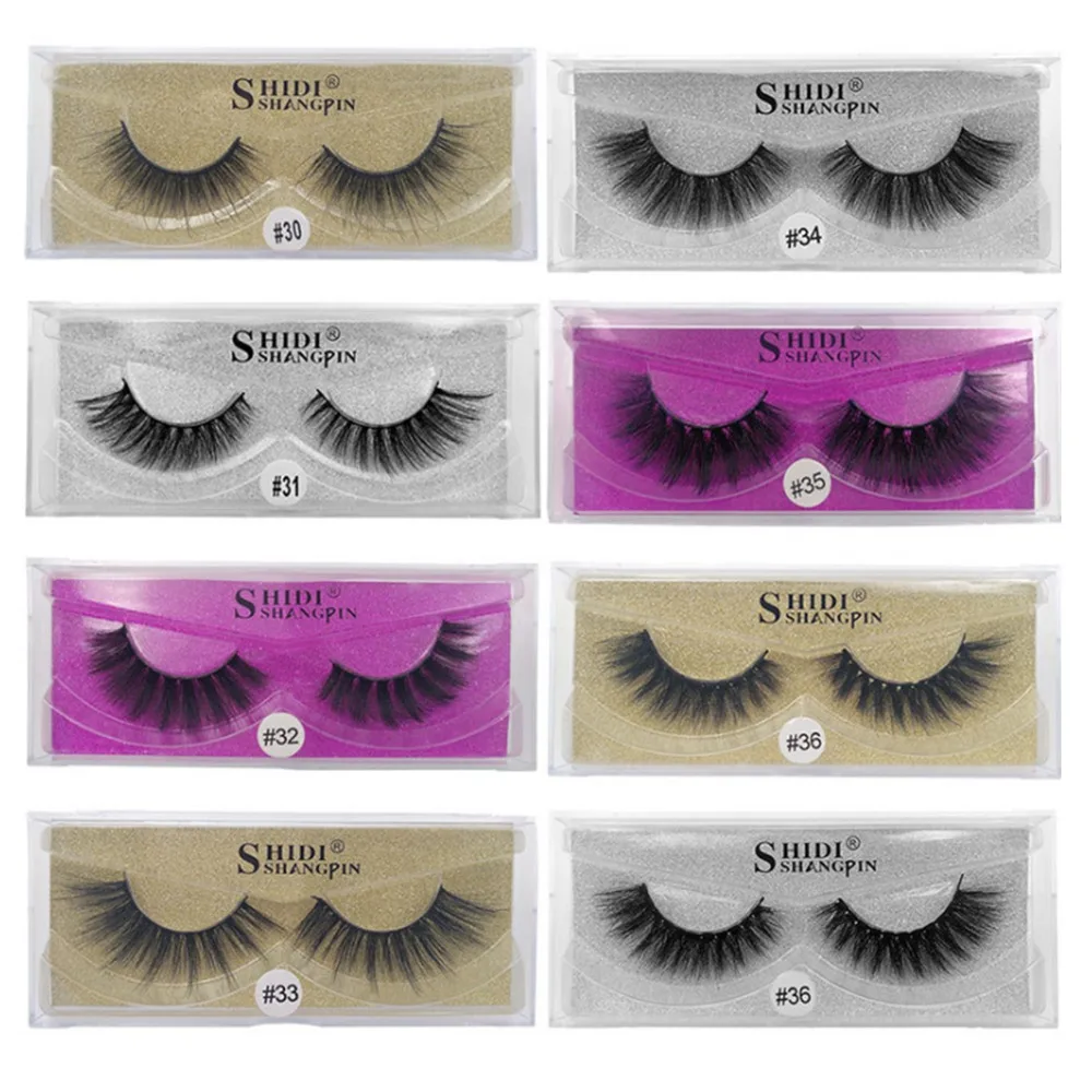 

1 box mink eyelashes natural long 3d mink lashes hand made false eyelashes full strip lashes makeup false eyelash