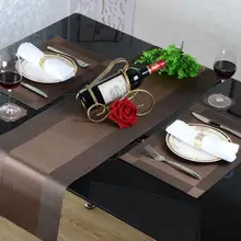 Европейский ПВХ настольная дорожка Роскошная длинная скатерть легко моется и быстро сохнет дышащий Настольный коврик Флаг-кофейный столик