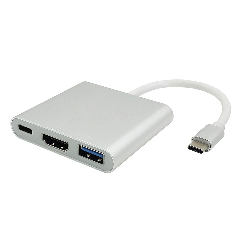 USB Type C To HDMI USB 3.0 Charging Adapter Converter USB-C 3.1 Hub Adapter for Mac Air Pro Pixel Huawei Mate10 Samsung S8+ Plus (3)