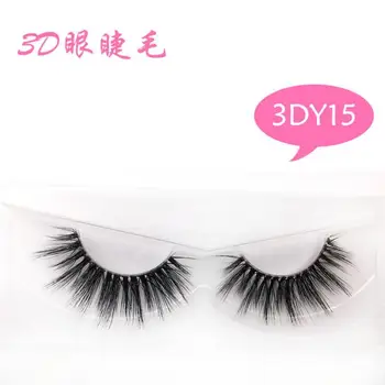 

Mink Lashes 3D Mink Eyelashes Invisible Band Natural Black Mink False Eyelash Full Strip cilios Reusable y15