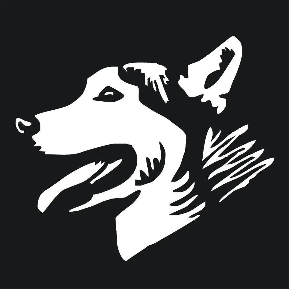 

Dog Head Vinyl Decal Cut Animal Car Sticker for Window Bumper