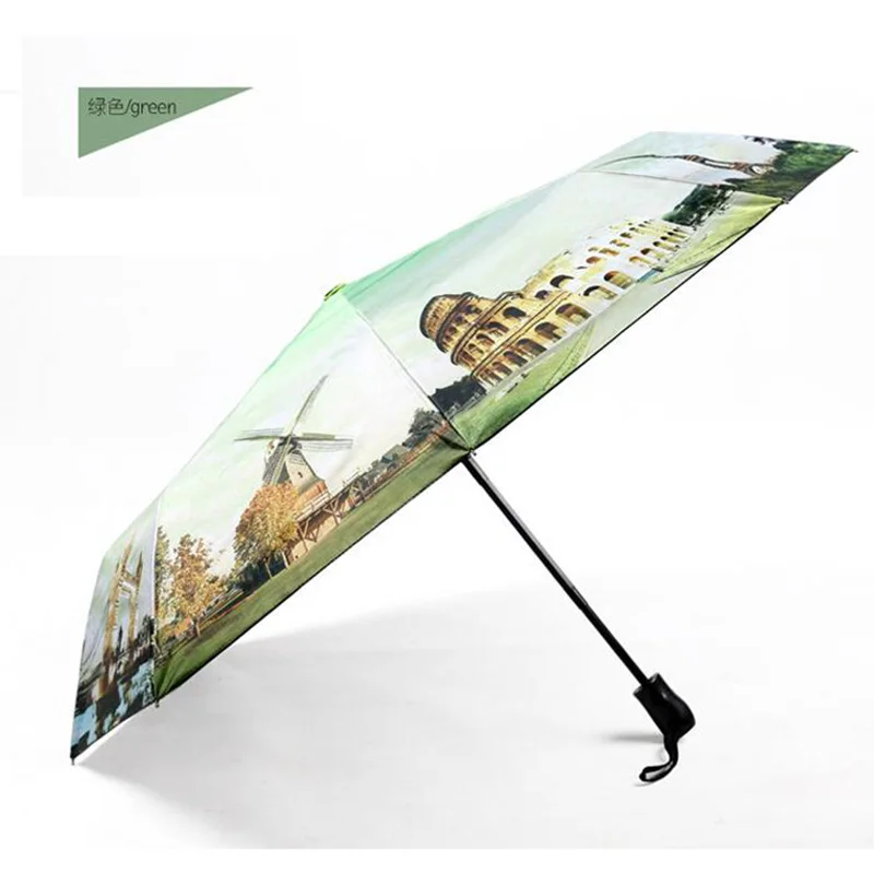 LIKE RAIN бренд живопись пляж зонтик высокого качества автоматический мужской зонт от солнца зонтик женский зонт от дождя UBY05